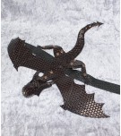 hand-draak Donkerbruin  (Groot)