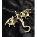Drakenbroche Goud-bruin